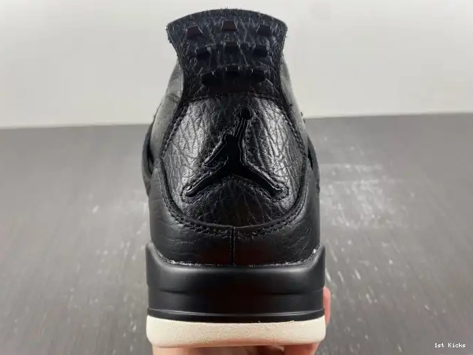 Black Jordan 4 Retro Hair 819139-010 Pony 0616